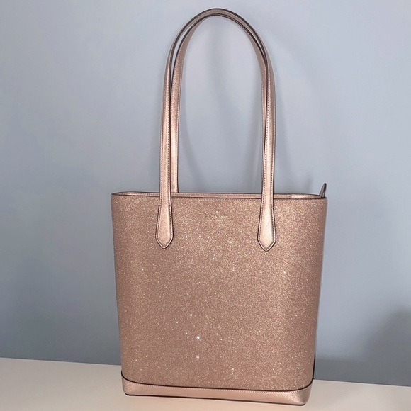 kate spade Handbags - ✨kate spade rose gold tinsel tote